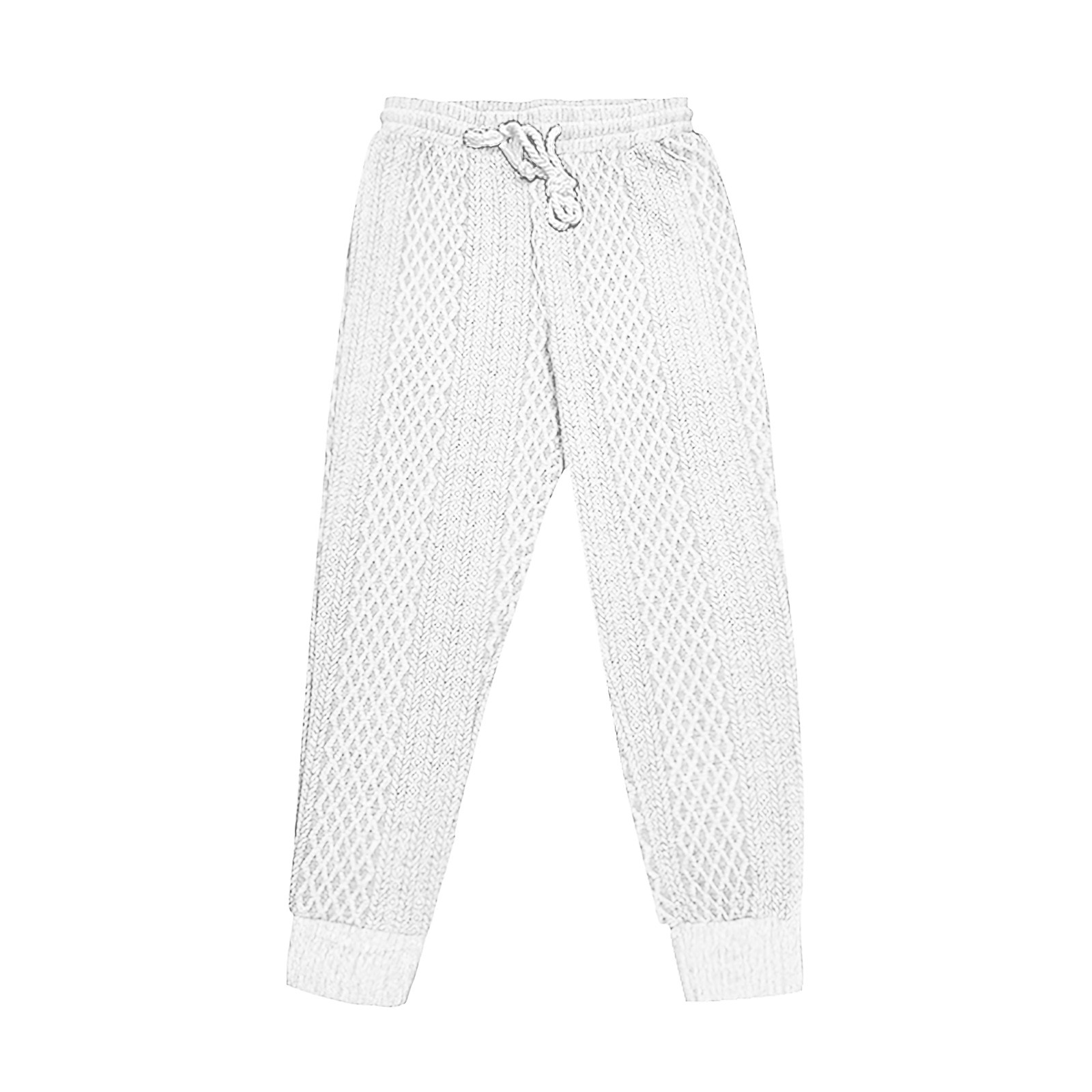 thumbnail image 4 of Pantalones informales con cordón jacquard para hombre: cintura elástica, corte holgado, estilo ejecutivo/otoñal, múltiples bolsillos, tejido de poliéster, diseño moderno., 4 of 5